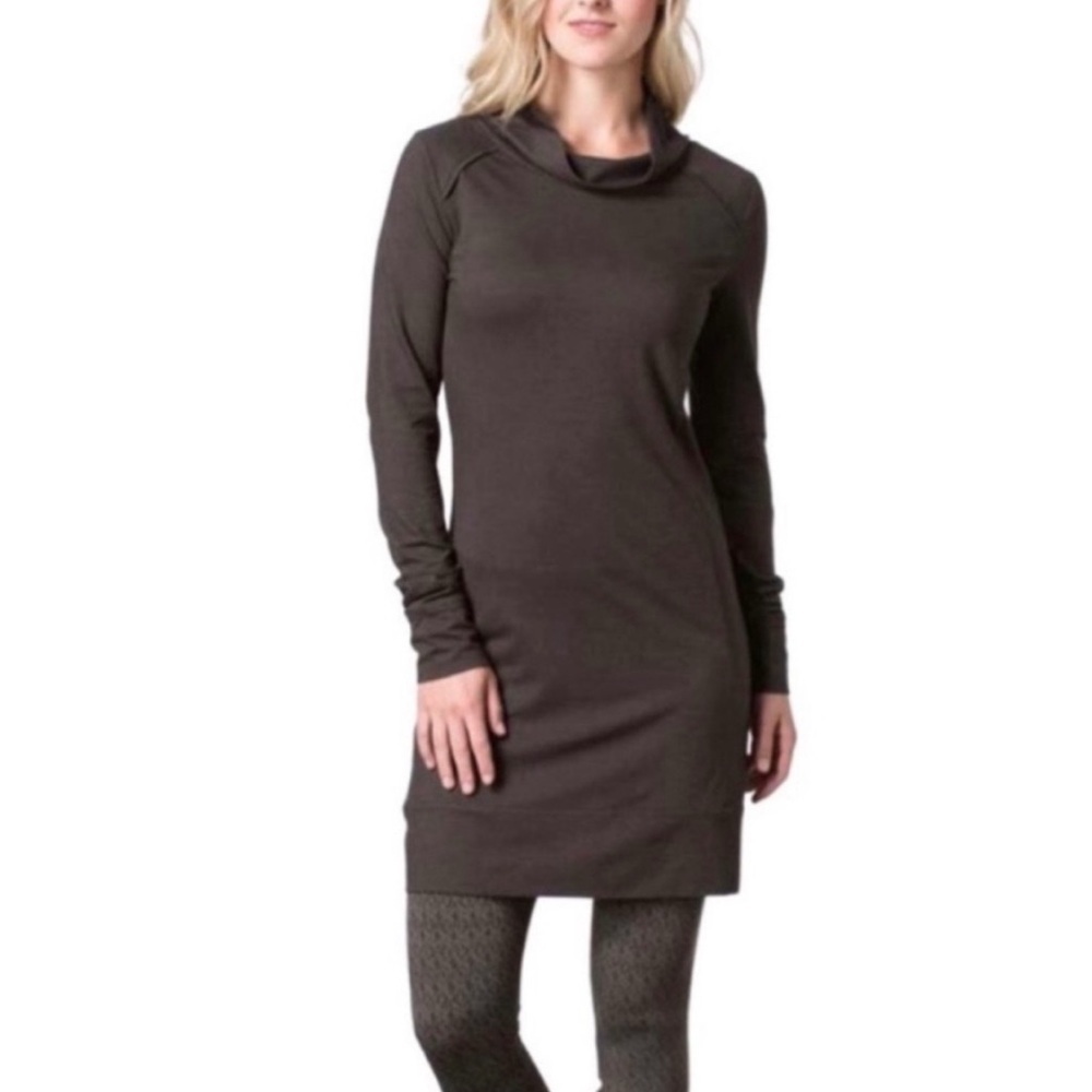 Toad & Co Aurora Long Sleeve Dress in Buffalo Black – Size Medium